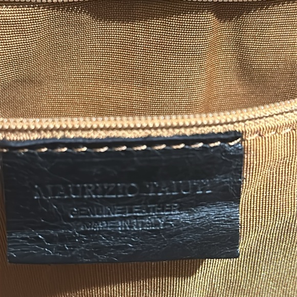 EUC Maurizio Taiuti Genuine Leather Leopard Print Handbag/Shoulder bag/Tote bag. - Picture 12 of 14